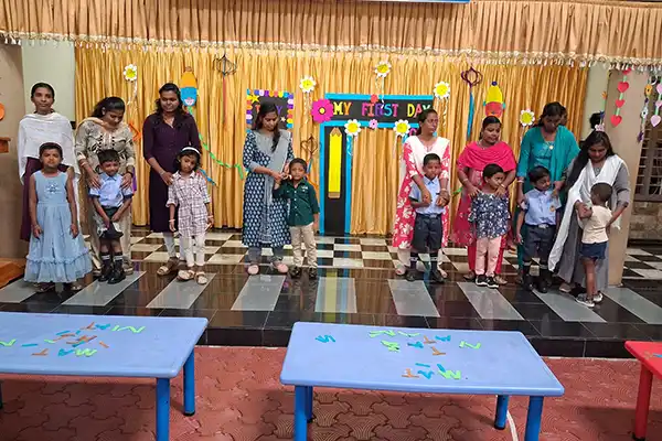 KG Children - First Day at School